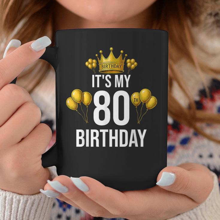 It's My 80Th Birthday Party 80歳 誕生日 メンズ レディース コーヒーマグ 面白い贈り物
