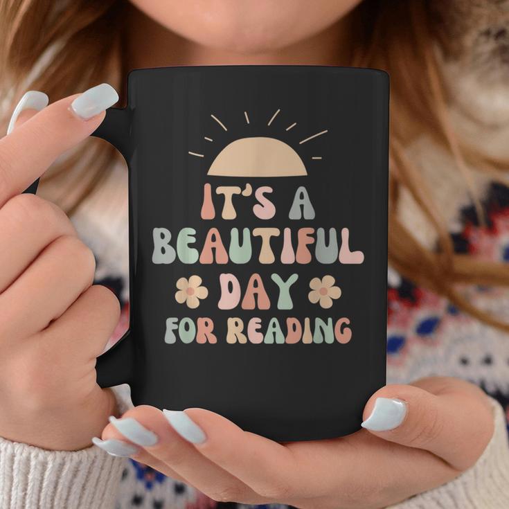 Its a Beautiful Day For Reading Book Lover Reader Bookworm Graphic Print Coffee Mug Unique Gifts