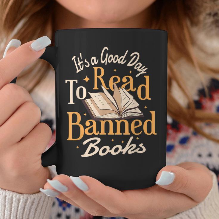 It's A Good Day To Read Banned Books Bibliophile Bookaholic Graphic Print Coffee Mug Unique Gifts