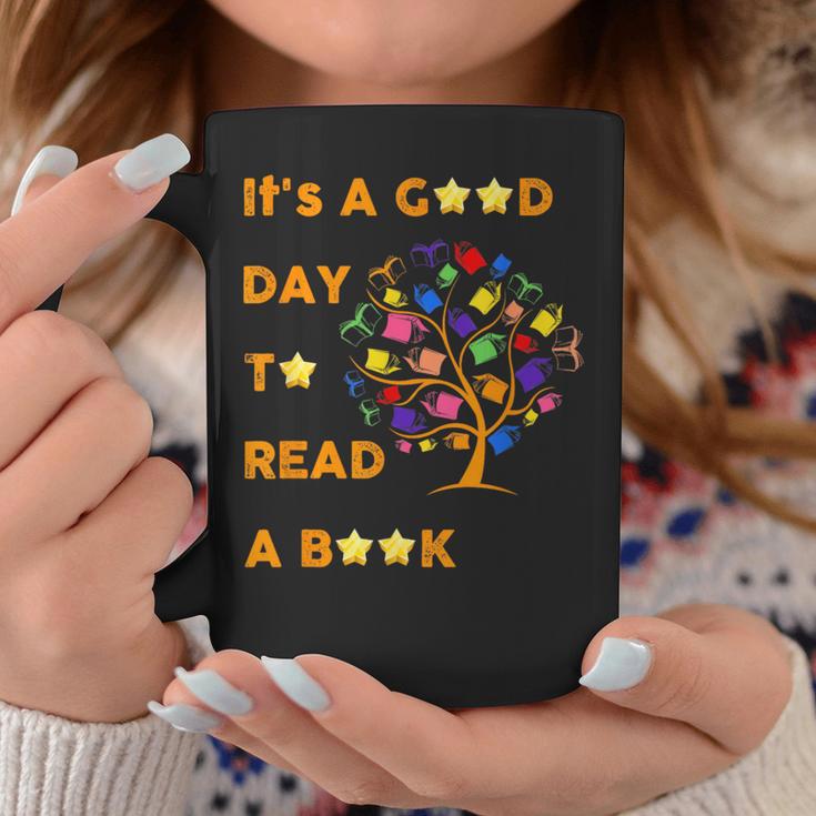 It's a Good Day To Read a Book Children's Book Week- Fall Graphic Print Coffee Mug Unique Gifts