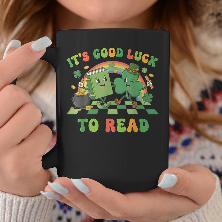 It's Good Luck To Read St Patrick's Day Book Lucky Graphic Print Coffee Mug Unique Gifts