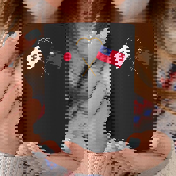 Japanese Flag Taiwanese Flag 台湾の遺産 台湾のルーツ 日本の国旗 台湾の国旗 コーヒーマグ 面白い贈り物