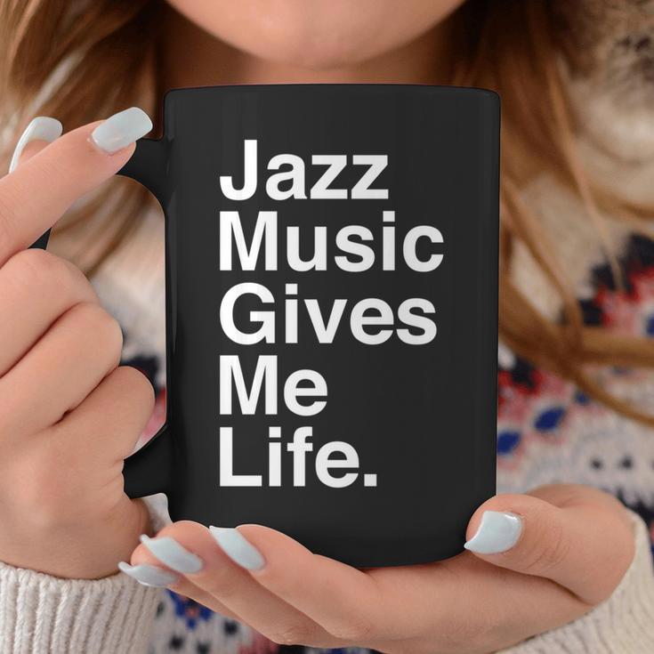 Jazz Music Gives Me Life Quote 長袖tシャツ コーヒーマグ 面白い贈り物