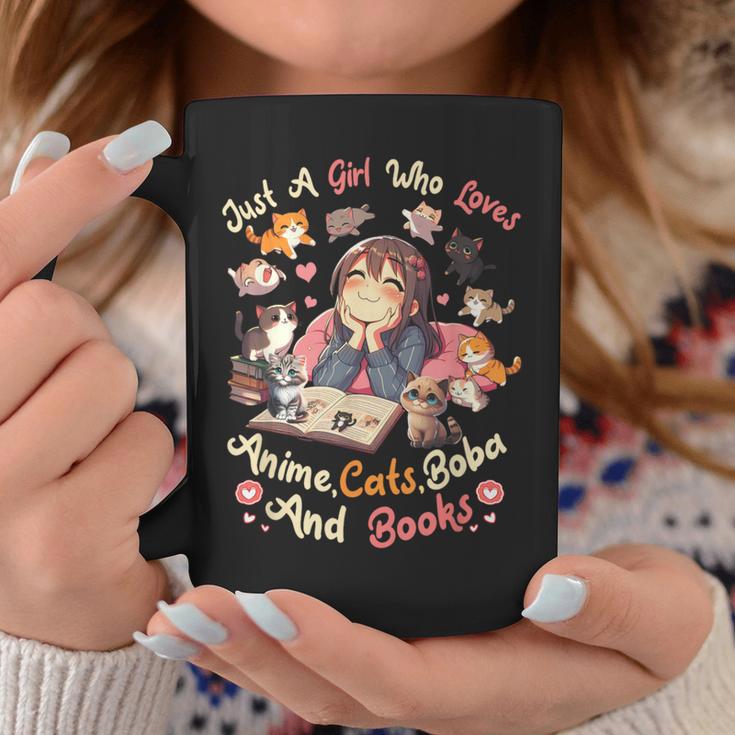Just Girl Who Loves Anime Cats Boba And Books Bubble Tea Graphic Print Coffee Mug Unique Gifts Just Girl Who Loves Anime Cats Boba And Books Bubble Tea Graphic Print Coffee Mug Unique Gifts