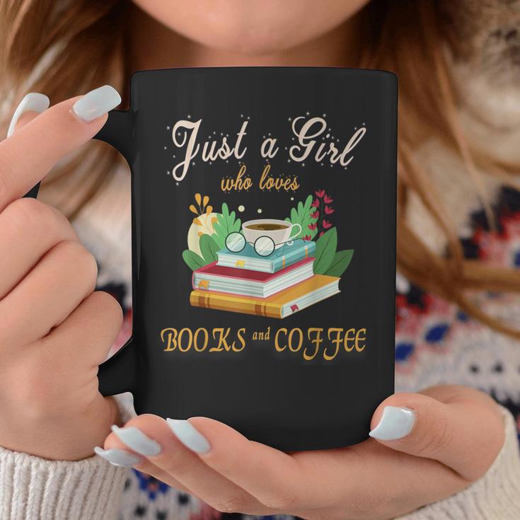 Just a Girl Who Loves Books And Coffee We Need More Caffeine Graphic Print Coffee Mug Unique Gifts