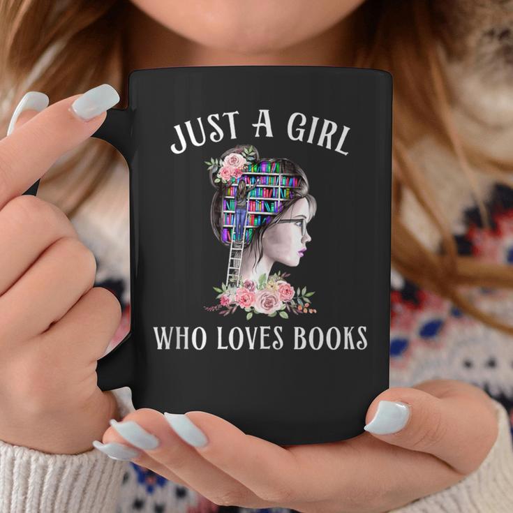 Just A Girl Who Loves Books Reading One More Chapter Graphic Print Coffee Mug Unique Gifts