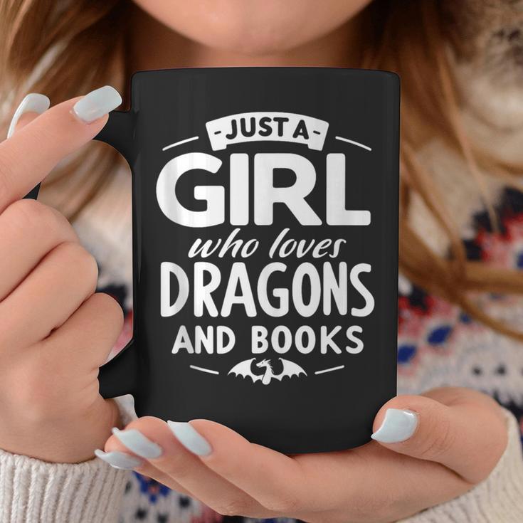 Just a Girl Who Loves Dragons & Books Book Lover Women Nerd Graphic Print Coffee Mug Unique Gifts Just a Girl Who Loves Dragons & Books Book Lover Women Nerd Graphic Print Coffee Mug Unique Gifts