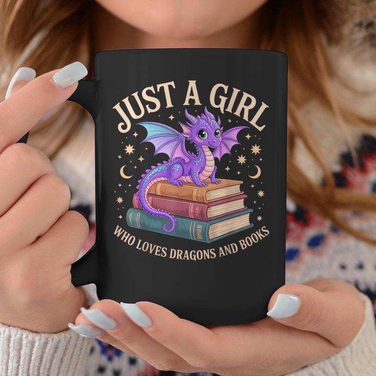 Just A Girl Who Loves Dragons And Books Cute Fantasy Graphic Print Coffee Mug Unique Gifts Just A Girl Who Loves Dragons And Books Cute Fantasy Graphic Print Coffee Mug Unique Gifts