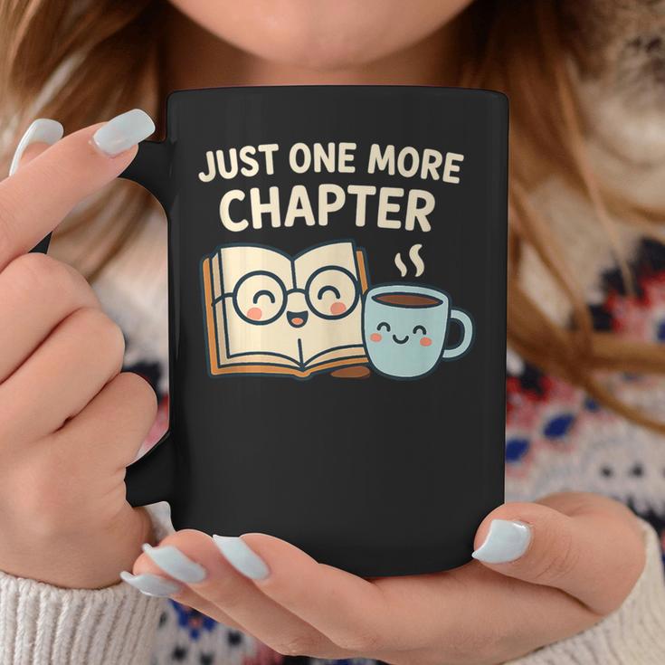 Just One More Chapter Book Lover Reading Coffee Kawaii Graphic Print Coffee Mug Unique Gifts