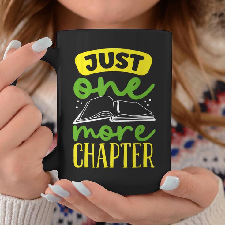Just One More Chapter Bookworm Book Reading Graphic Print Coffee Mug Unique Gifts