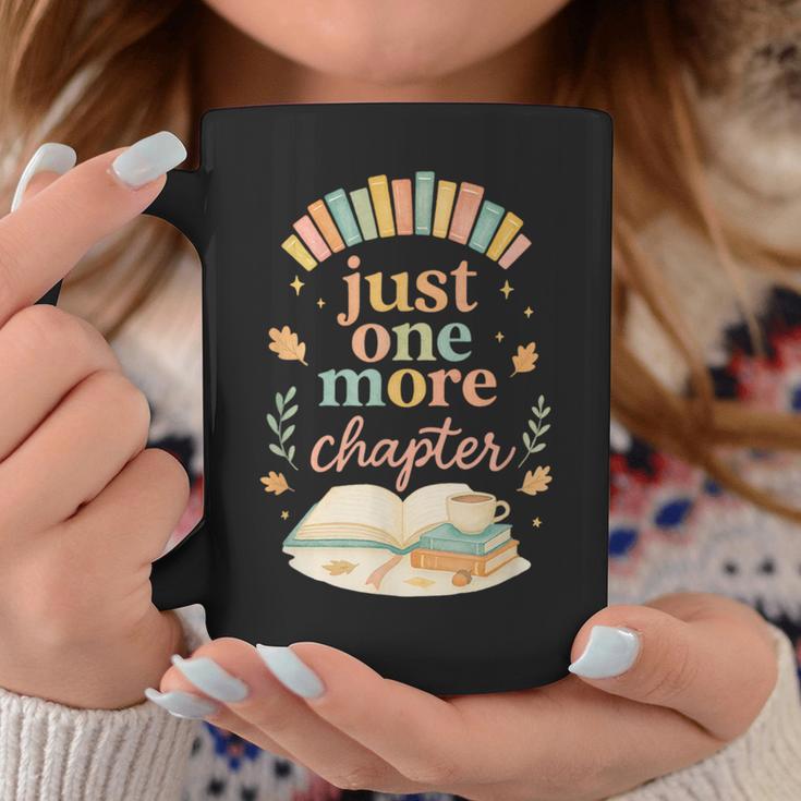 Just One More Chapter Cozy Book Lover Reading & Coffee Graphic Print Coffee Mug Unique Gifts