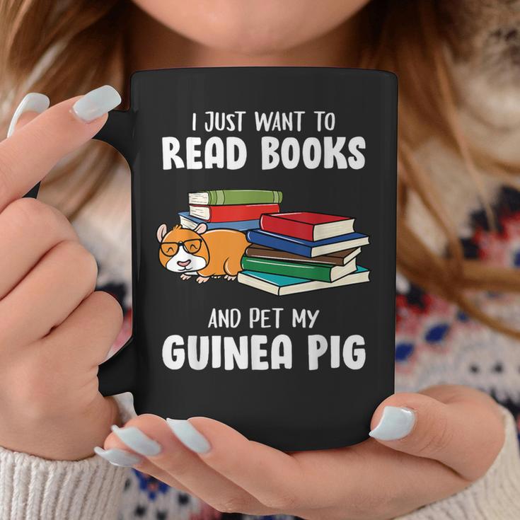 I Just Want To Read Books And Pet My Guinea Pig Reading Graphic Print Coffee Mug Unique Gifts