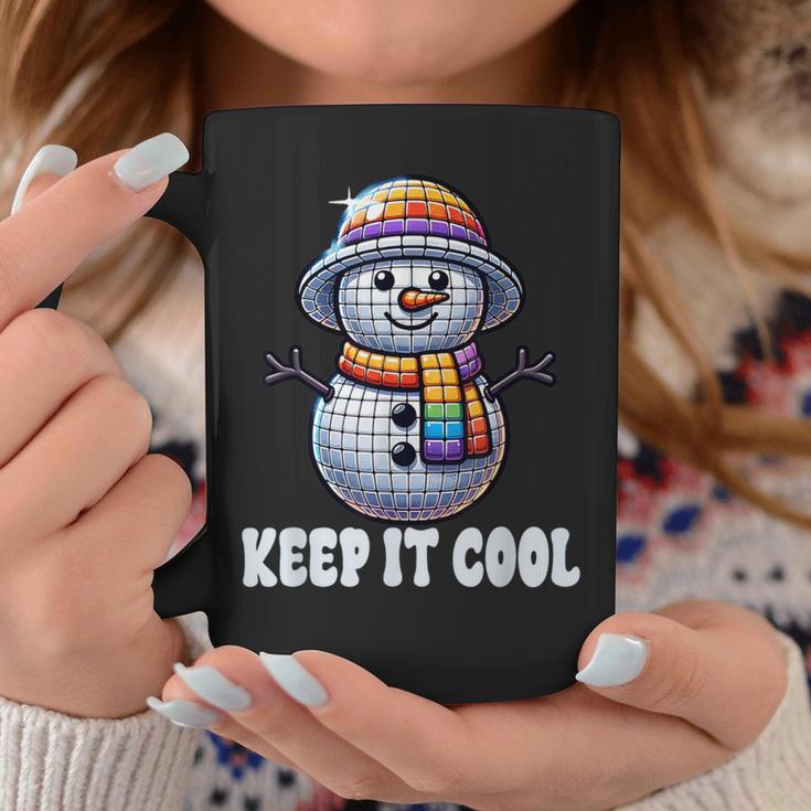Keep It Cool Disconowman Retro Funky Holidayibes コーヒーマグ 面白い贈り物
