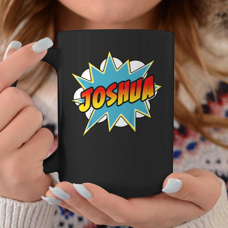 Kids Boys Joshua Comic Book Superhero Name Graphic Print Coffee Mug Unique Gifts
