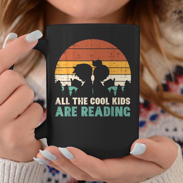 All Kids Are Reading Retro Read Book Lover Boys Girls Small Graphic Print Coffee Mug Unique Gifts