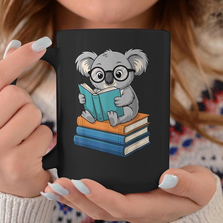 Koala Reading Book Glasses Bookworm Librarian Graphic Print Coffee Mug Unique Gifts Koala Reading Book Glasses Bookworm Librarian Graphic Print Coffee Mug Unique Gifts