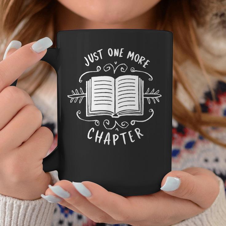 Librarian Just One More Chapter Bookish Cute Book Reading Graphic Print Coffee Mug Unique Gifts