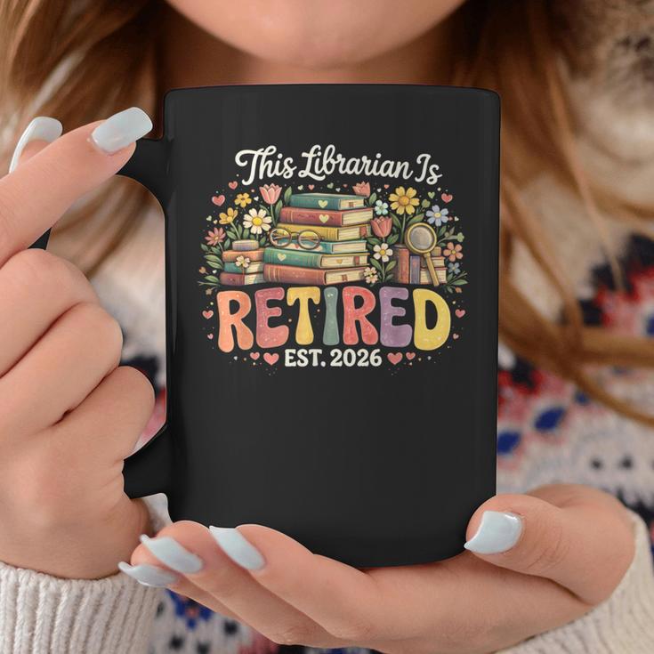 This Librarian Is Retired 2026 Book Lover Retirement Reading Graphic Print Coffee Mug Unique Gifts