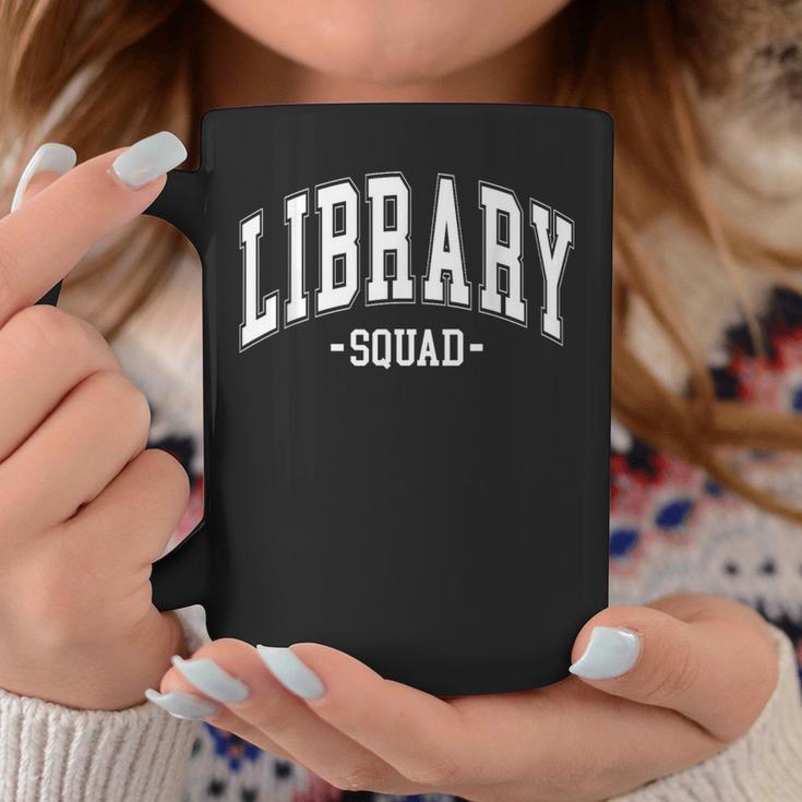 Library Squad Teacher Librarian Book Lover For Women Men Graphic Print Coffee Mug Unique Gifts