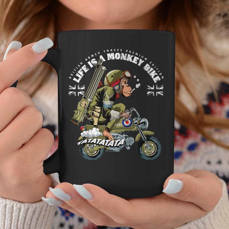 Life Is A Monkey Bike 英国軍 ヴィンテージエディション コーヒーマグ 面白い贈り物