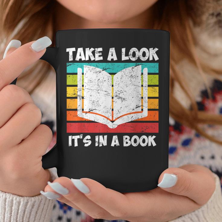 Take a Look Its In a Book Graphic Print Coffee Mug Unique Gifts