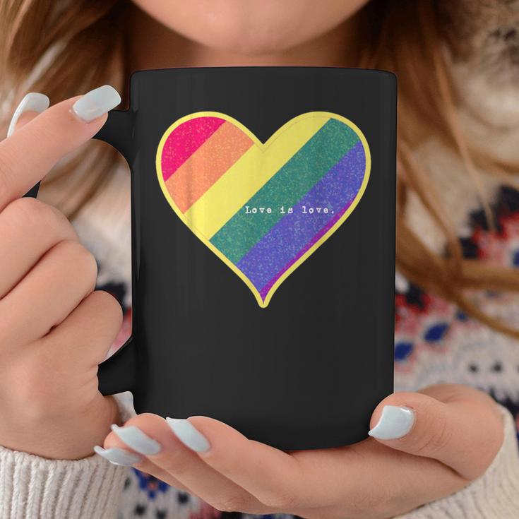 Love Is Love レインボーハート コーヒーマグ 面白い贈り物