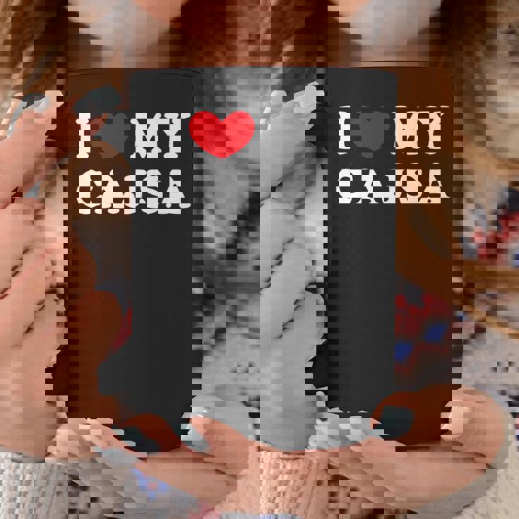 I Love My Cajsa アイ・ラブ・マイ・カジサ 長袖tシャツ コーヒーマグ 面白い贈り物