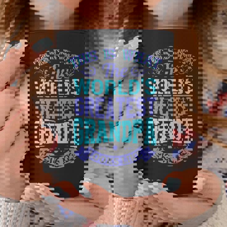 I Love My Grandpa Best Cool Grandpa グラフィックイラスト コーヒーマグ 面白い贈り物