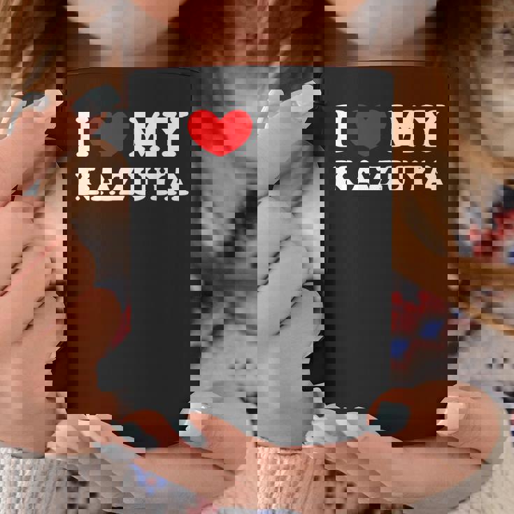 I Love My Kazuya 私はカズヤを愛しています コーヒーマグ 面白い贈り物