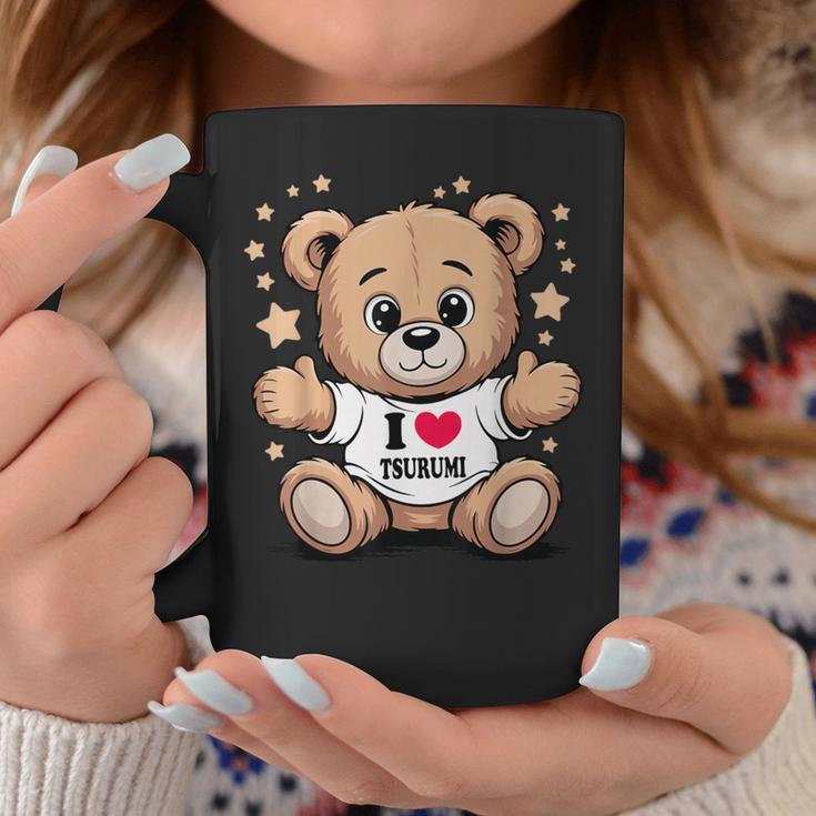 I Love Tsurumi Teddy Bear 鶴見テディベアが大好き コーヒーマグ 面白い贈り物