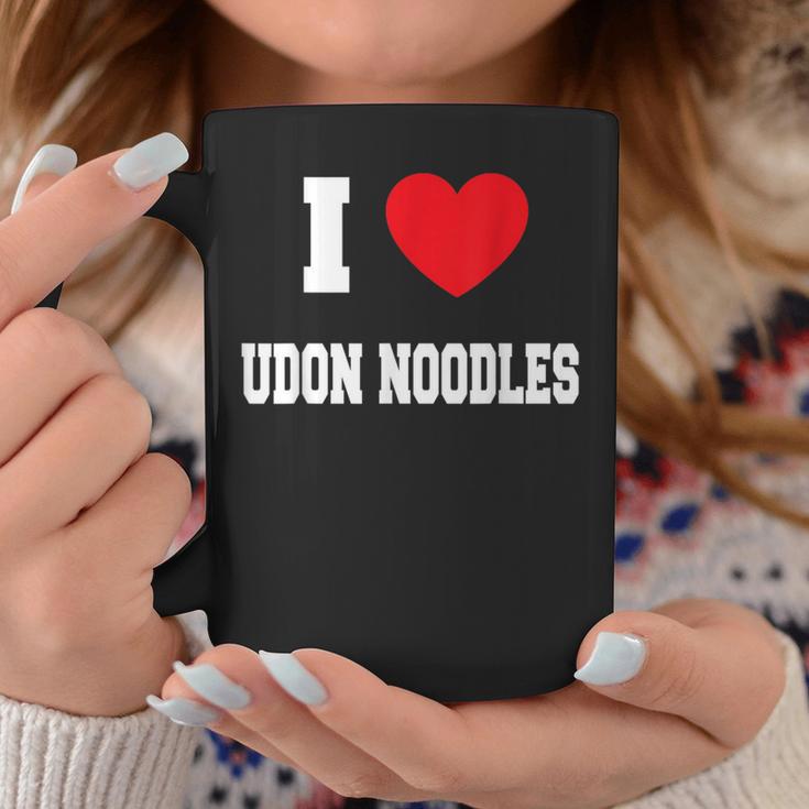 I Love うどん麺 コーヒーマグ 面白い贈り物