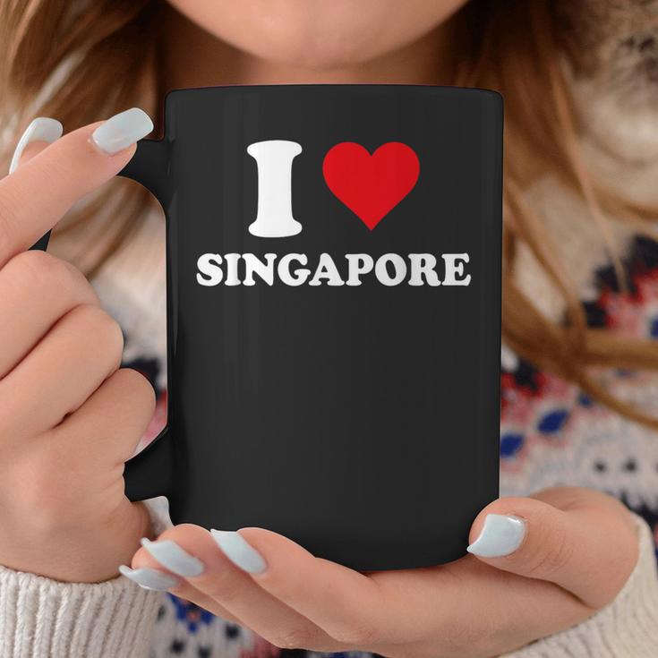 I Loveingapore Heart シンガポールギフト コーヒーマグ 面白い贈り物