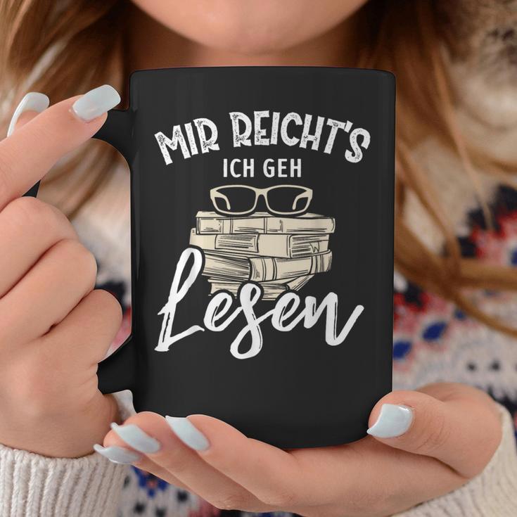 Mir Reicht's Ich Geh Lesen Books Reading Fan Bookworm Graphic Print Coffee Mug Unique Gifts