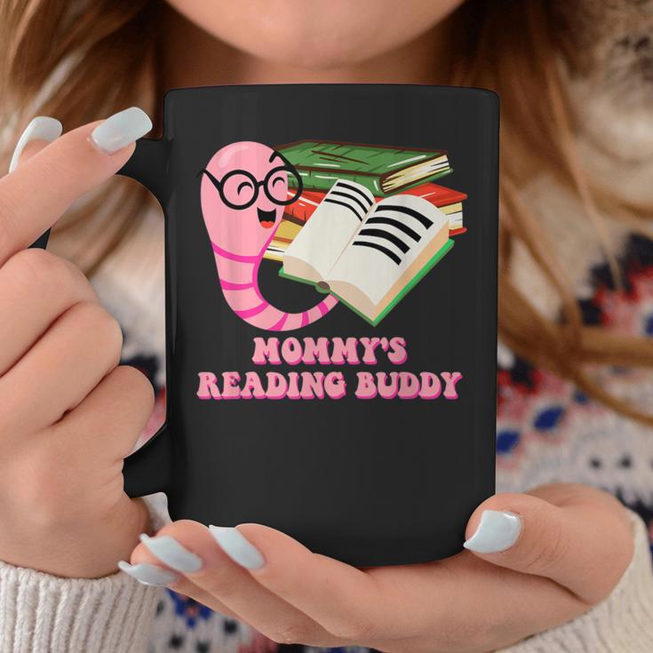 Mommys Reading Buddy Bookworm Humor Book Lover Mom Graphic Print Coffee Mug Unique Gifts