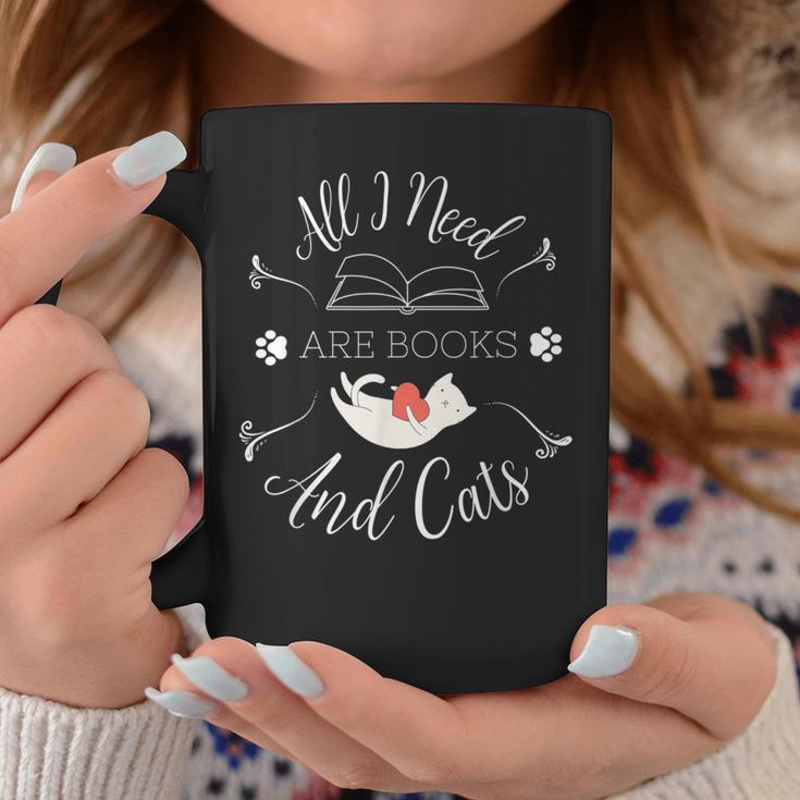 All I Need Are Books And Cats Introvert Graphic Print Coffee Mug Unique Gifts