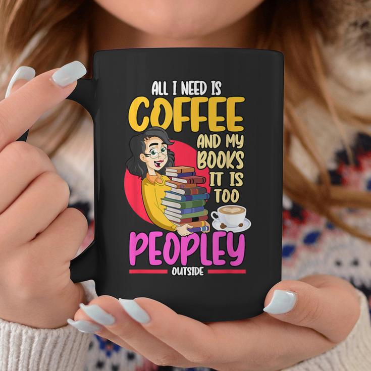 All I Need Is Coffee And My Books Reading Bookworm Graphic Print Coffee Mug Unique Gifts