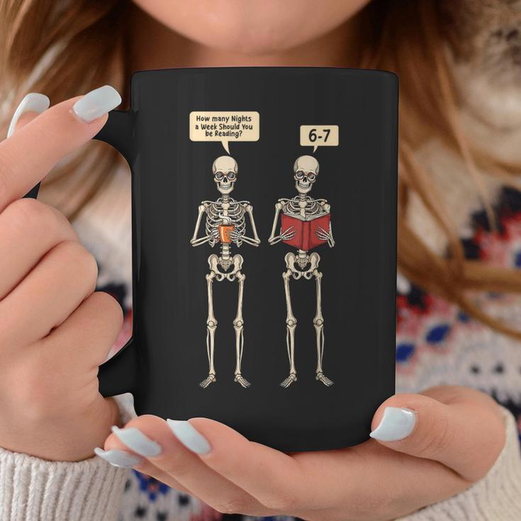 How Many Nights Reading Skeleton Book Lover Reader Graphic Print Coffee Mug Unique Gifts How Many Nights Reading Skeleton Book Lover Reader Graphic Print Coffee Mug Unique Gifts