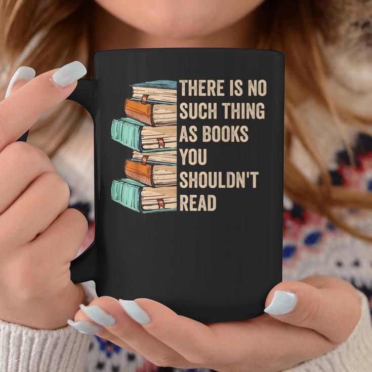 No Thing As Books You Shouldn't Read Banned Books Reader Graphic Print Coffee Mug Unique Gifts
