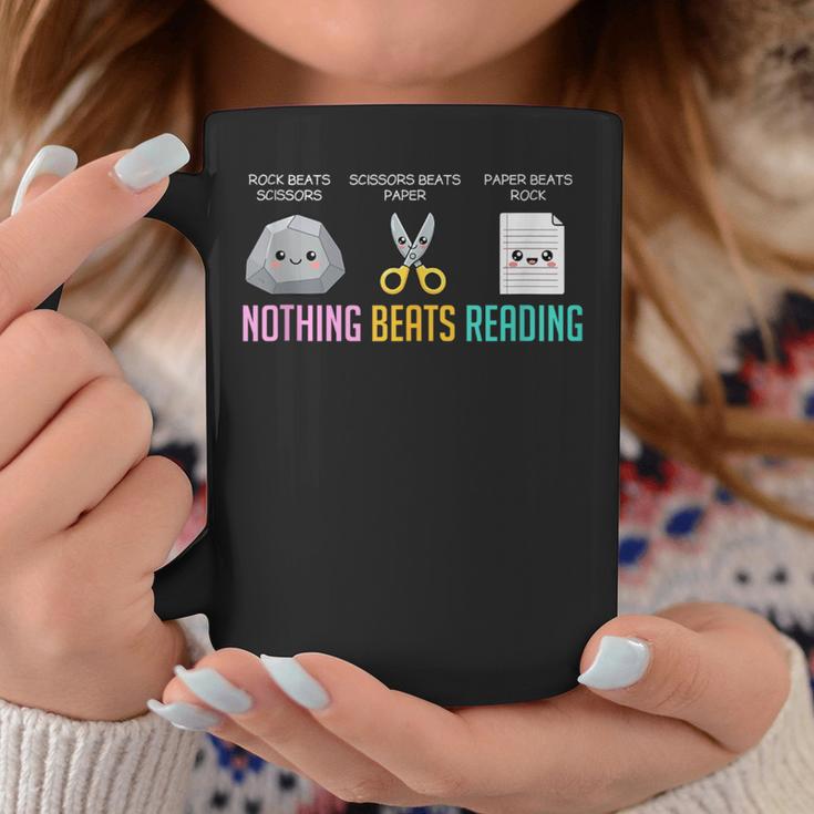 Nothing Beats Reading National Library Week World Book Day Graphic Print Coffee Mug Unique Gifts
