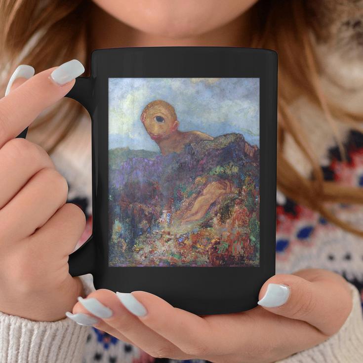 Odilon Redonによるサイクロプスの有名なアートワーク。 コーヒーマグ 面白い贈り物