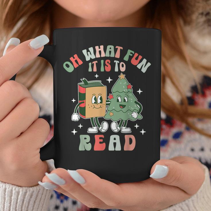 Oh What Fun It Is To Read Christmas Tree Book Lover Groovy Graphic Print Coffee Mug Unique Gifts Oh What Fun It Is To Read Christmas Tree Book Lover Groovy Graphic Print Coffee Mug Unique Gifts