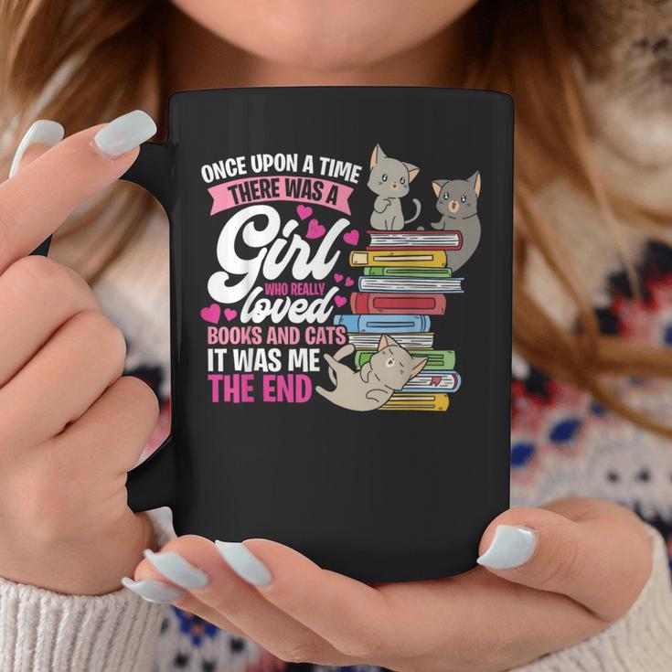 Once Upon A Time There Was A Girl Who Loved Books And Cats Graphic Print Coffee Mug Unique Gifts Once Upon A Time There Was A Girl Who Loved Books And Cats Graphic Print Coffee Mug Unique Gifts