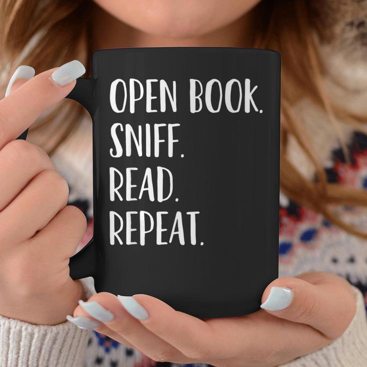 Open Book Sniff Read Repeat T-Shirt Graphic Print Coffee Mug Unique Gifts Open Book Sniff Read Repeat T-Shirt Graphic Print Coffee Mug Unique Gifts