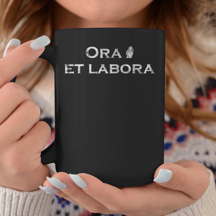 Ora Et Labora ラテン語 コーヒーマグ 面白い贈り物