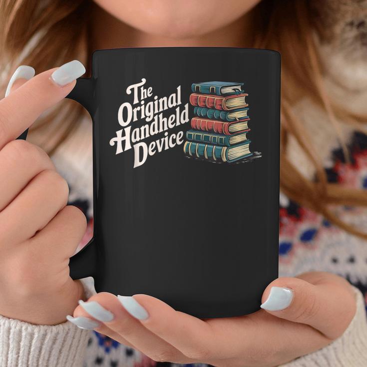 The Original Handheld Device Book Fair Book Lover Graphic Print Coffee Mug Unique Gifts