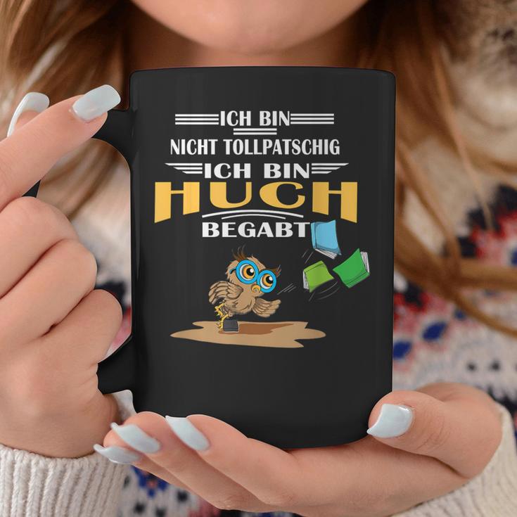 Owl Nicht Tollpatschig Bin Huchbegabt Reading Books Graphic Print Coffee Mug Unique Gifts