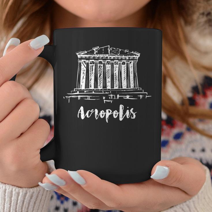 Parthenon アテネのアクロポリス ギリシャ スケッチ サイツ ドローイング 長袖tシャツ コーヒーマグ 面白い贈り物