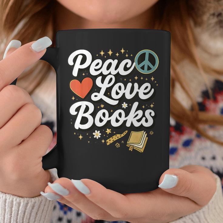 Peace Love Books Cute Retro Reading Graphic Graphic Print Coffee Mug Unique Gifts Peace Love Books Cute Retro Reading Graphic Graphic Print Coffee Mug Unique Gifts