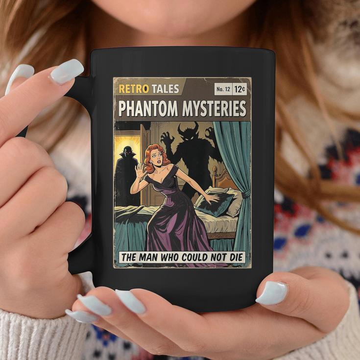 Phantom Mysteries Vintage Horror Comic Book Cover Graphic Print Coffee Mug Unique Gifts