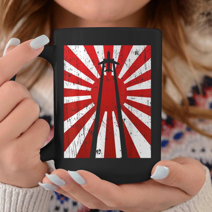 Pilot Plane Airport Air Traffic Controller Risingun Flag コーヒーマグ 面白い贈り物